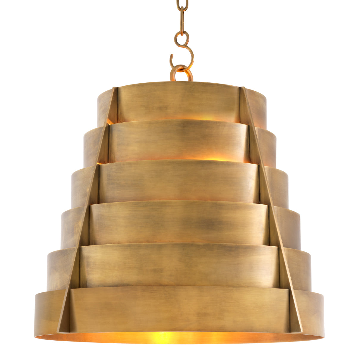 Vintage Brass Pendant Light Fitzroy | Eichholtz Miami