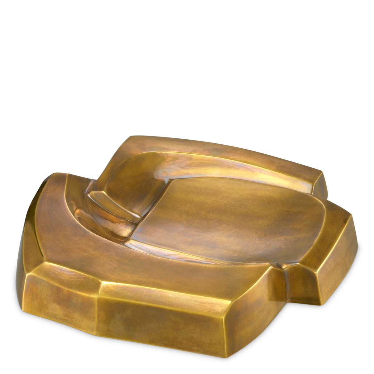 Vintage Brass Bowl Ashcomb | Eichholtz Miami