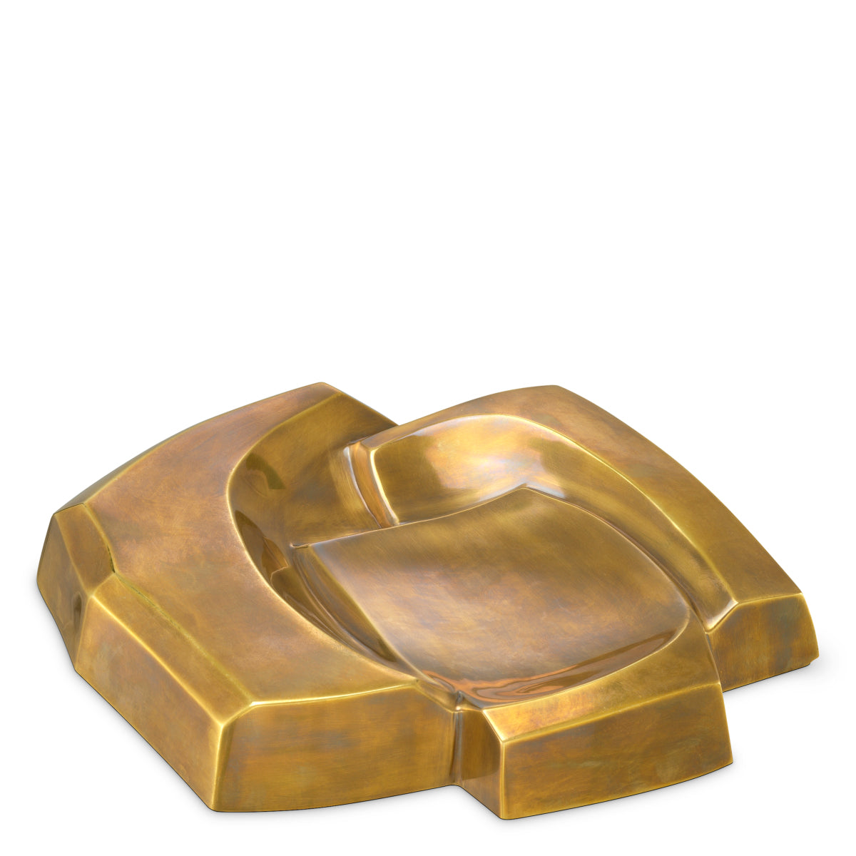 Vintage Brass Bowl Ashcomb | Eichholtz Miami