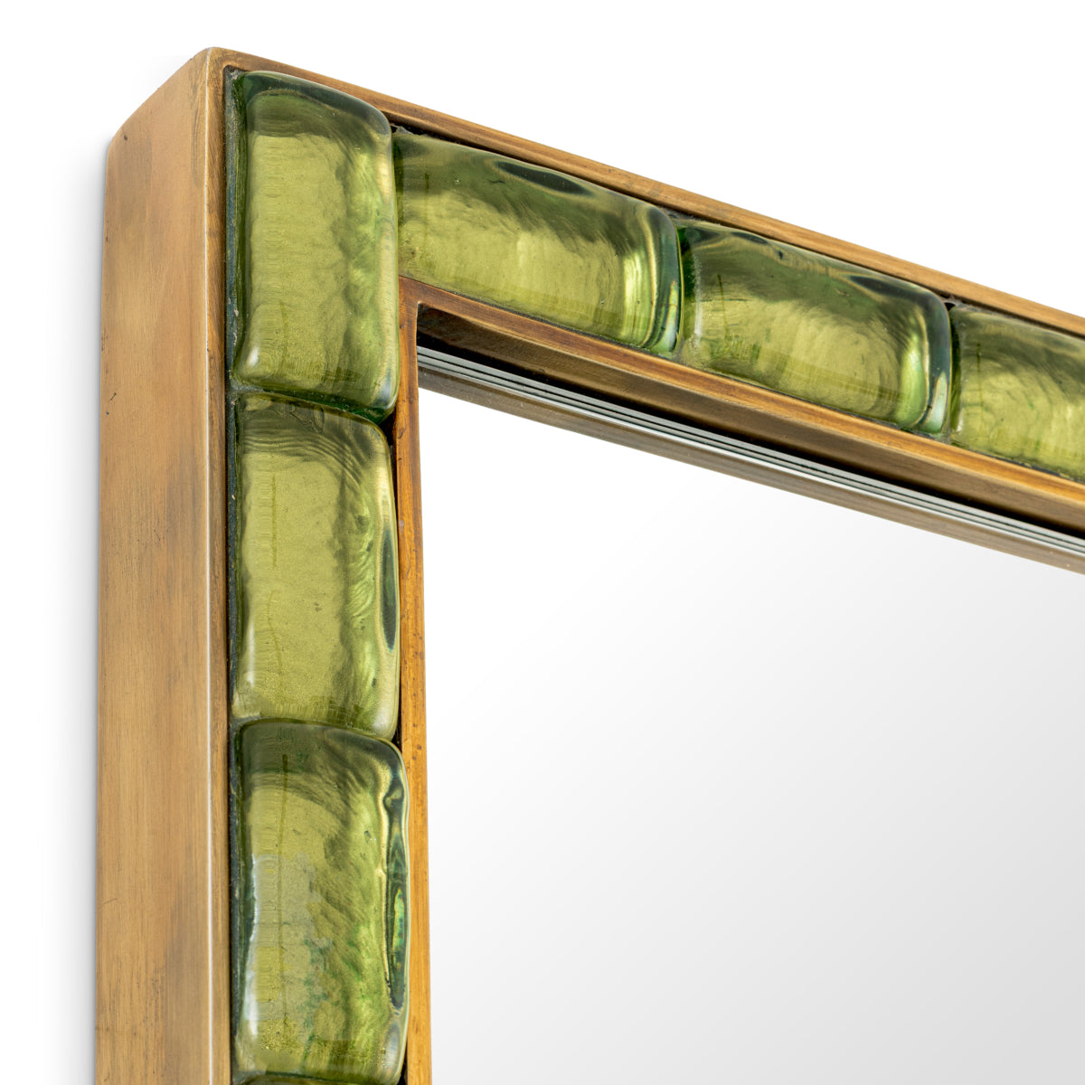 Vintage Brass Mirror Torino | Eichholtz Miami