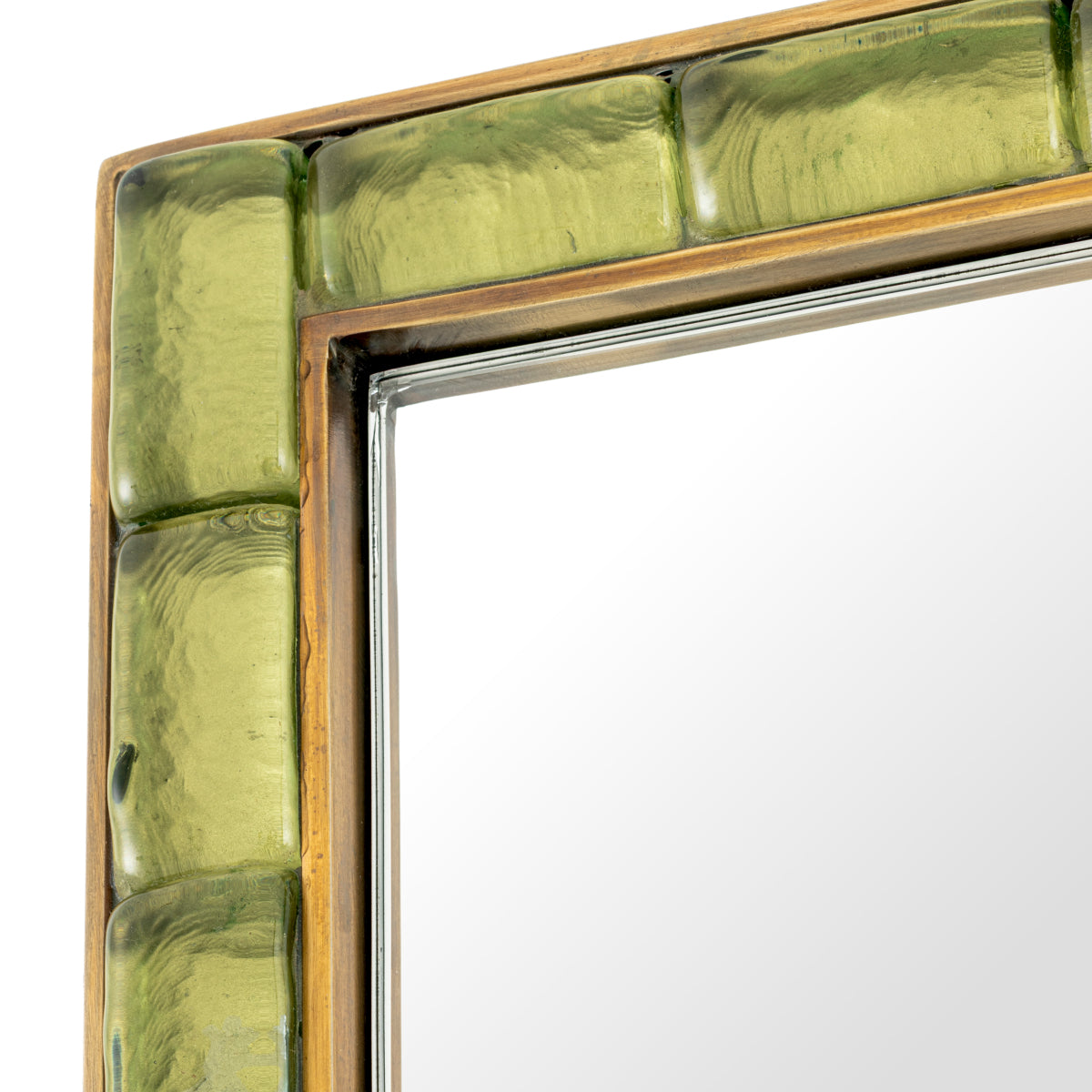 Vintage Brass Mirror Torino | Eichholtz Miami