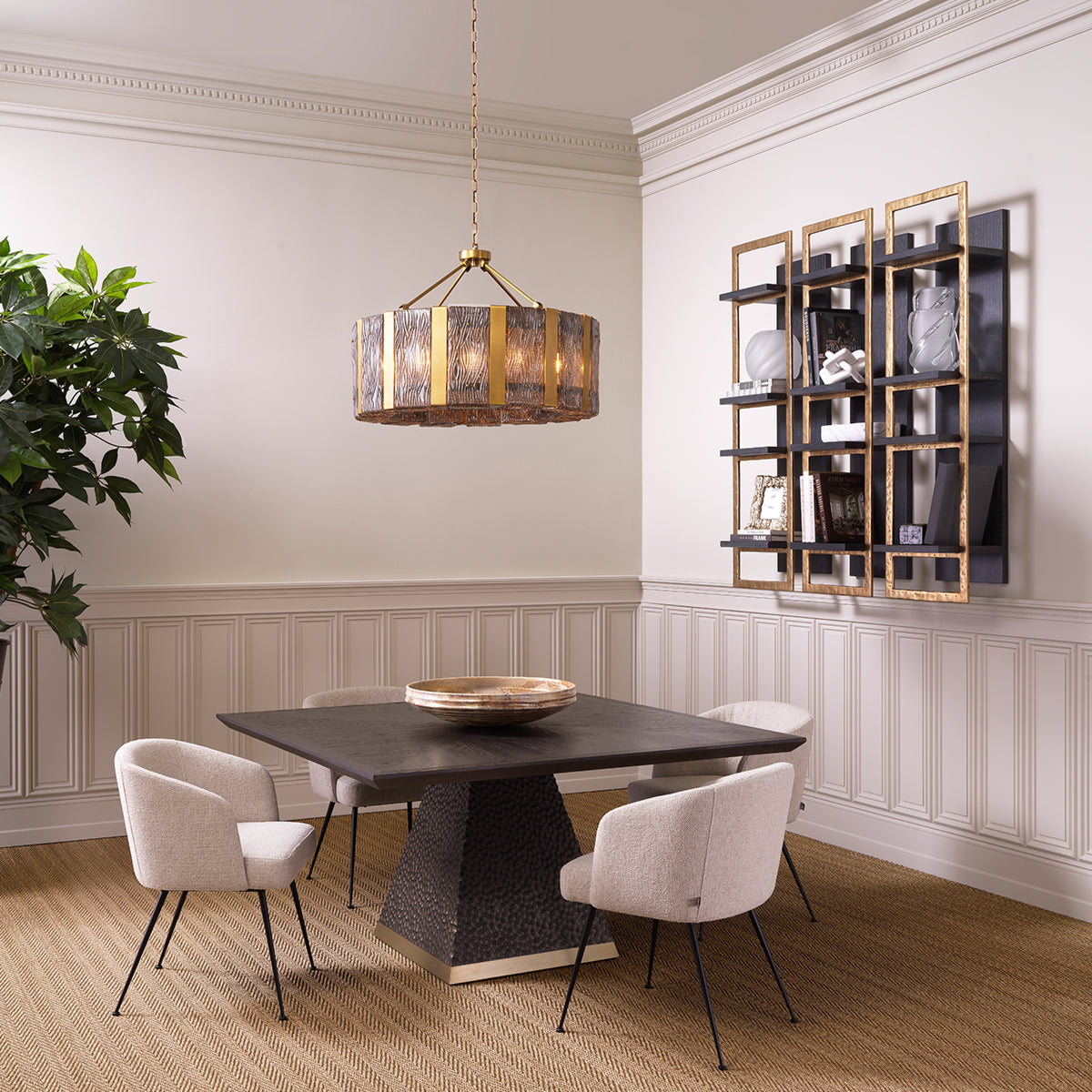 Dark Oak Dining Table Rexton | Eichholtz Miami