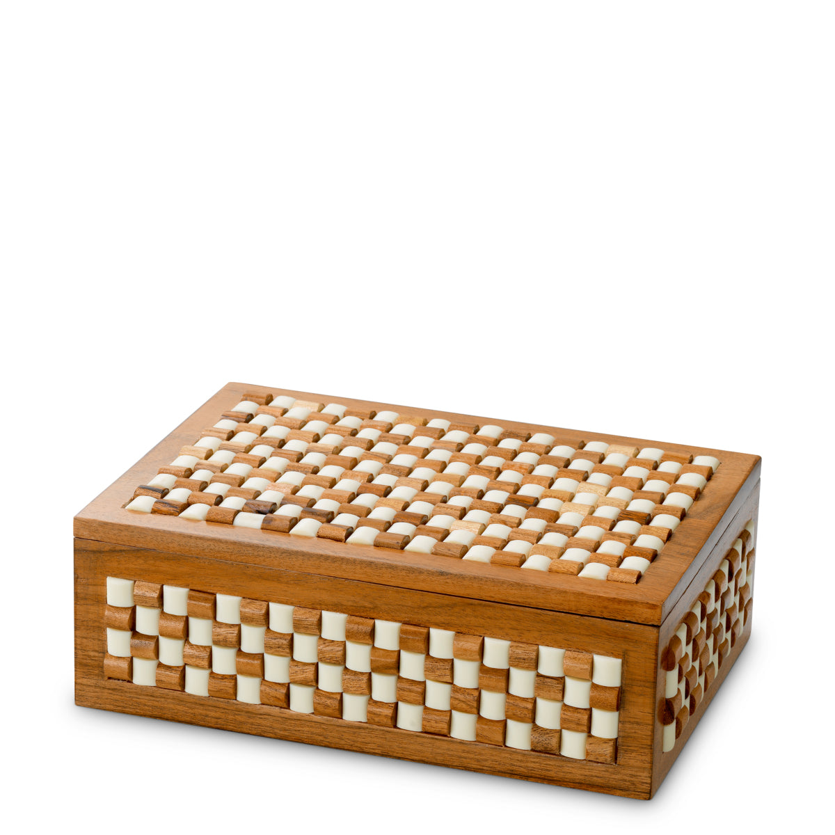 White Brown Wooden Box Cavendish | Eichholtz Miami
