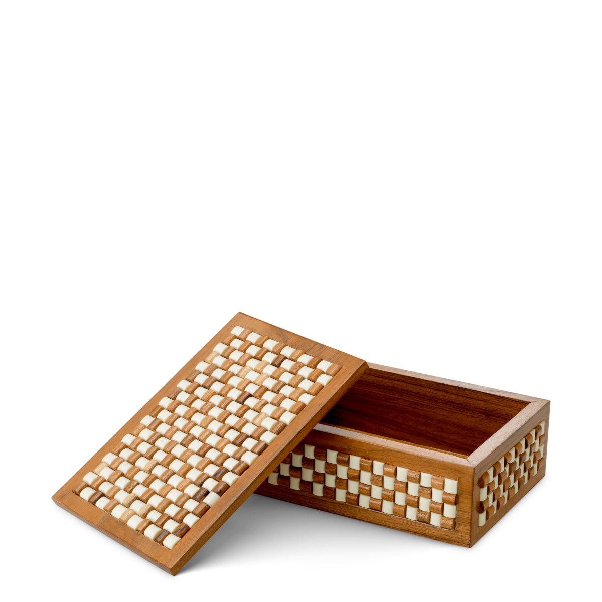 White Brown Wooden Box Cavendish | Eichholtz Miami