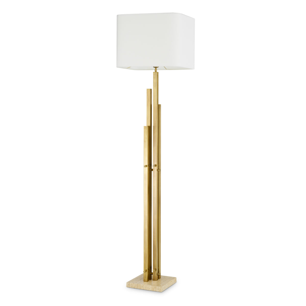 Vintage Brass Floor Lamp Destino | Eichholtz Miami