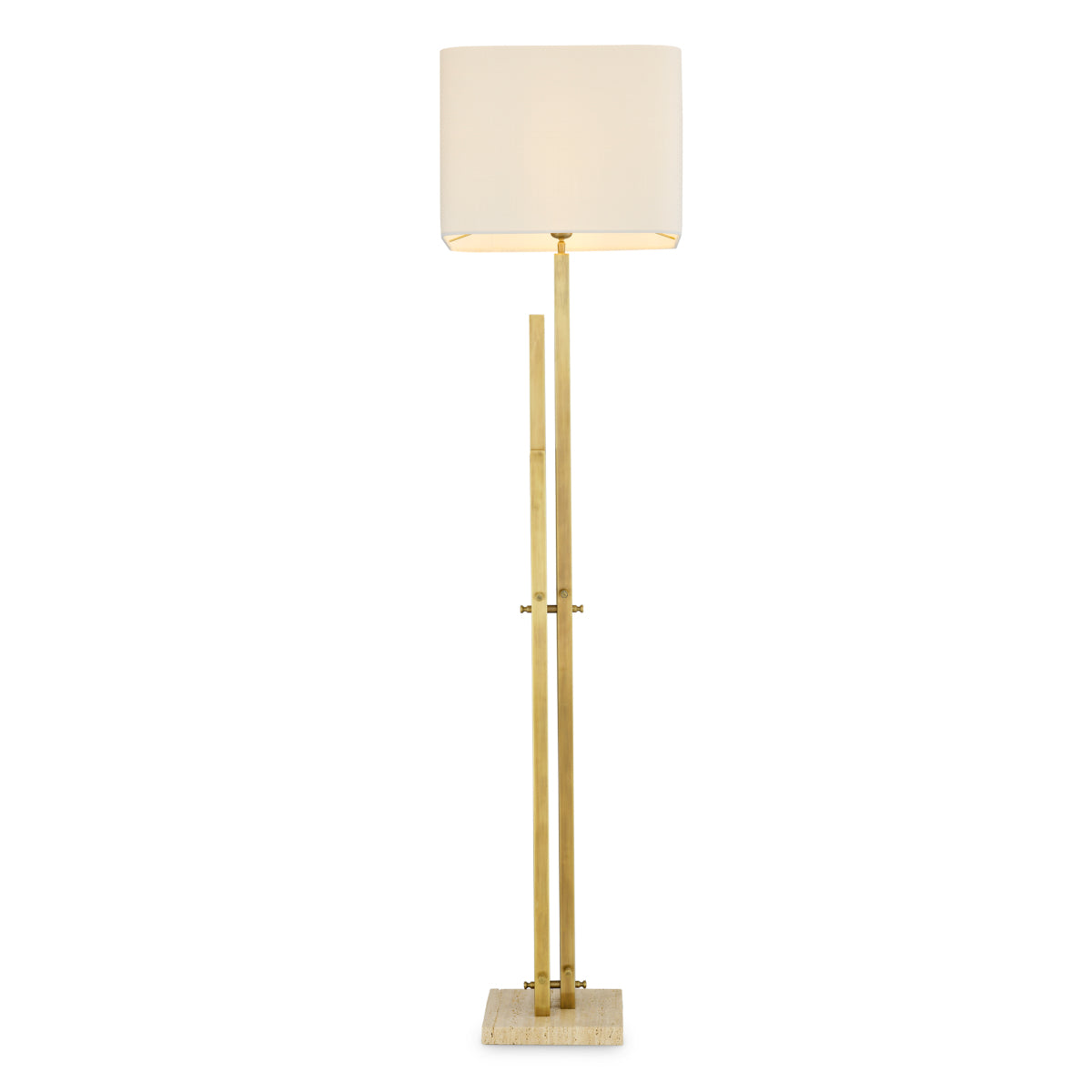Vintage Brass Floor Lamp Destino | Eichholtz Miami