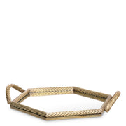 Hexagonal Mirrored Tray Salvi | Eichholtz Miami