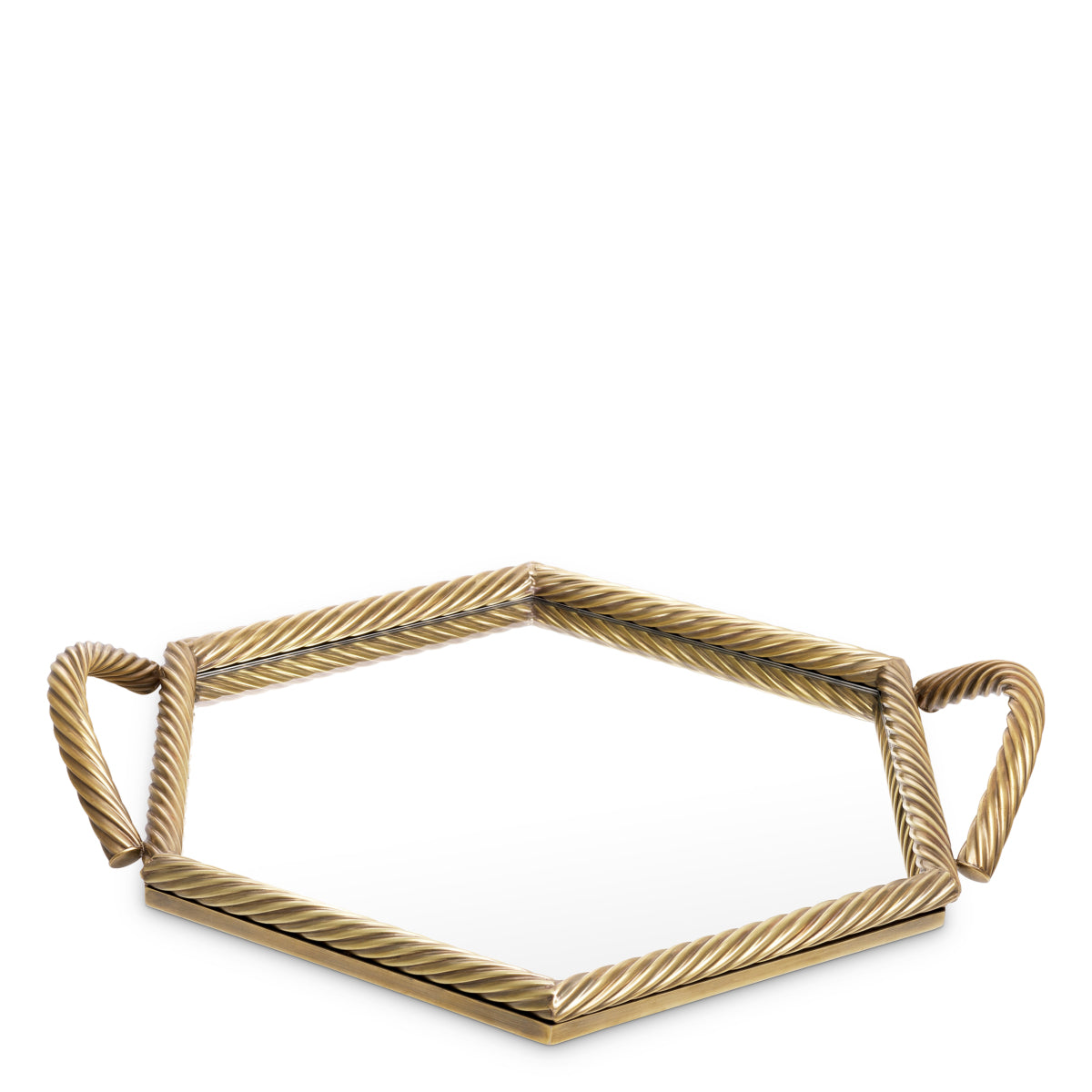 Hexagonal Mirrored Tray Salvi | Eichholtz Miami