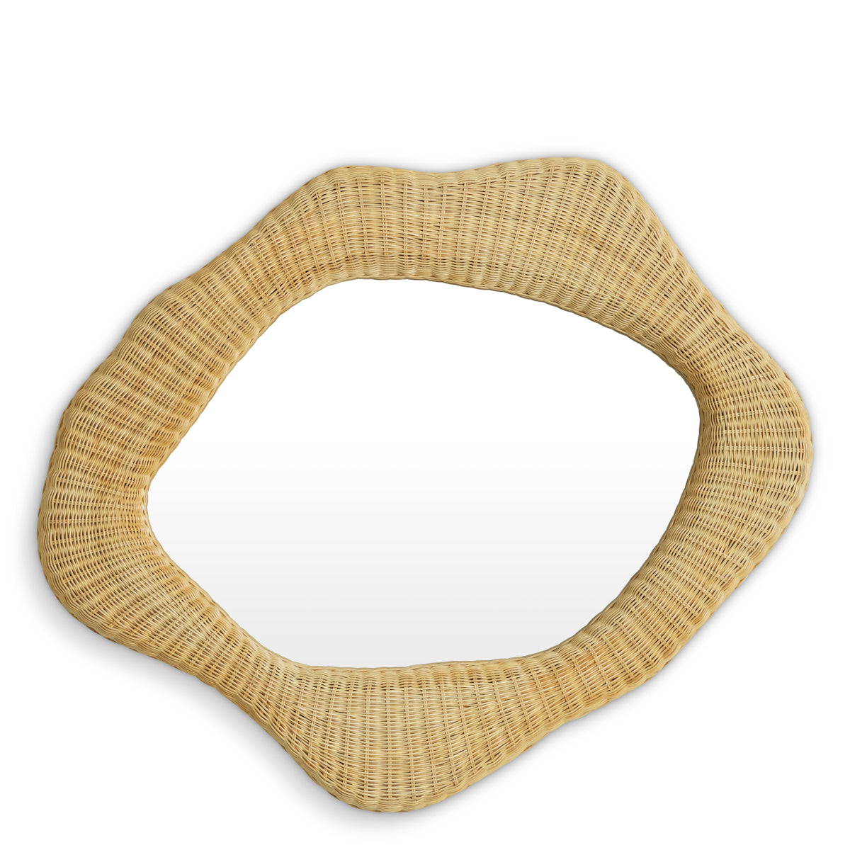 Natural Rattan Mirror Bilbao | Eichholtz Miami