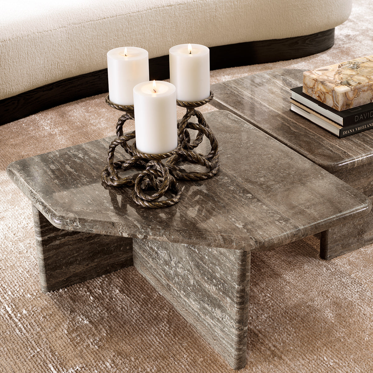 Gold Rope Candle Holders (2) Corwyn | Eichholtz Miami