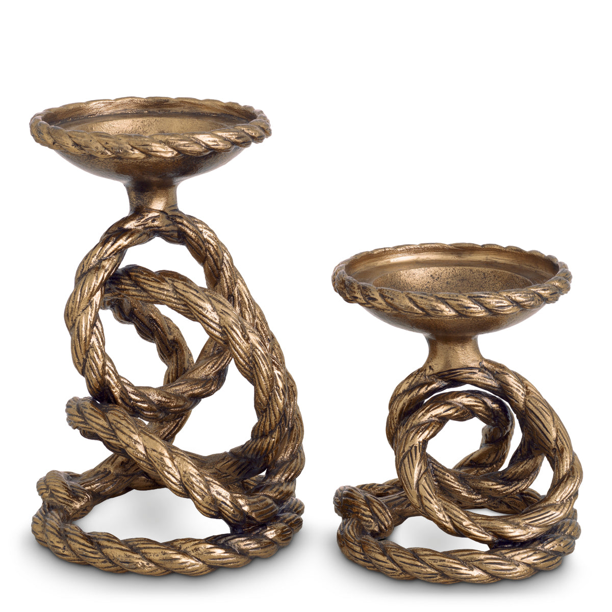 Gold Rope Candle Holders (2) Corwyn | Eichholtz Miami