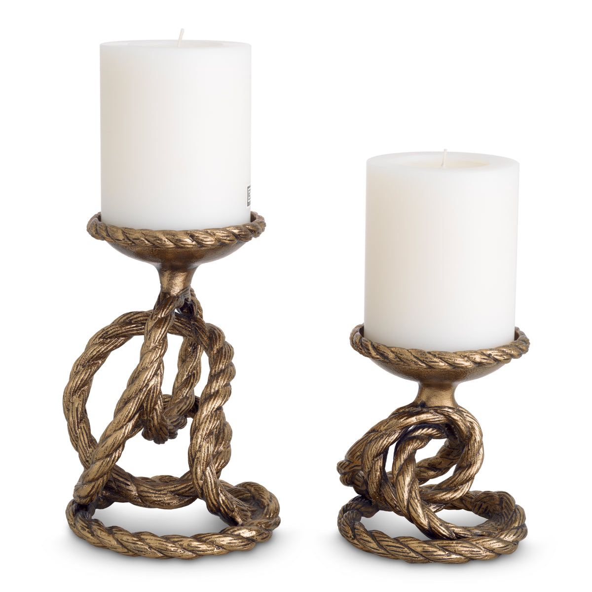 Gold Rope Candle Holders (2) Corwyn | Eichholtz Miami