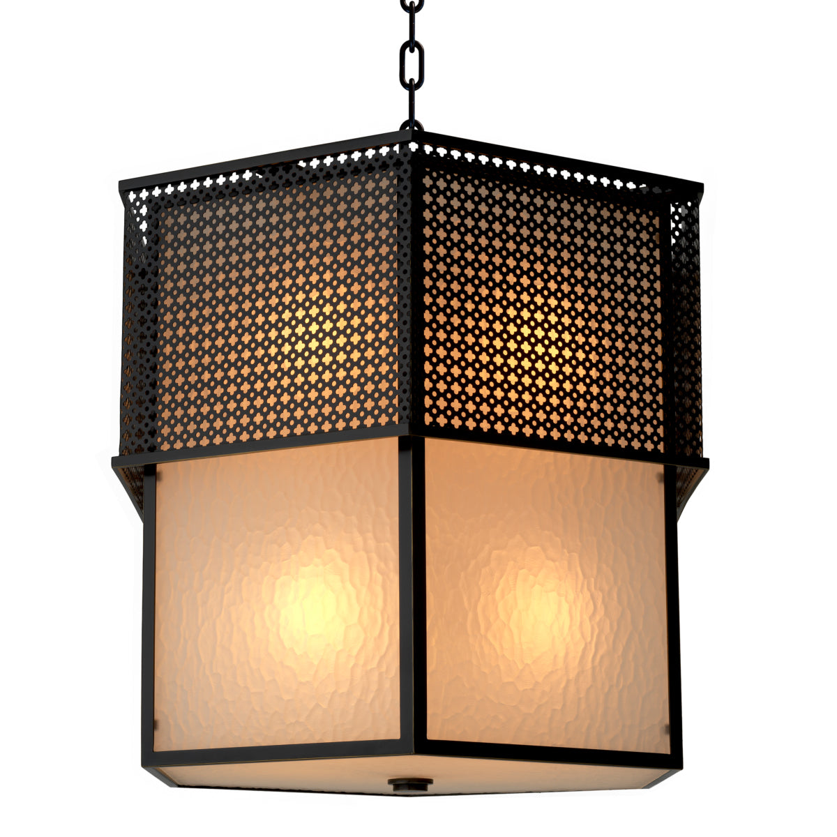 Bronze Frosted Glass Chandelier Minerva | Eichholtz Miami