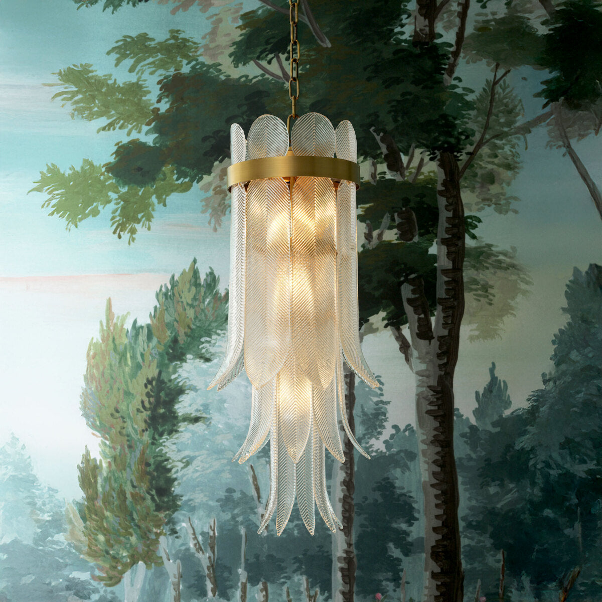 Hand-Cast Glass Chandelier Erika | Eichholtz Miami