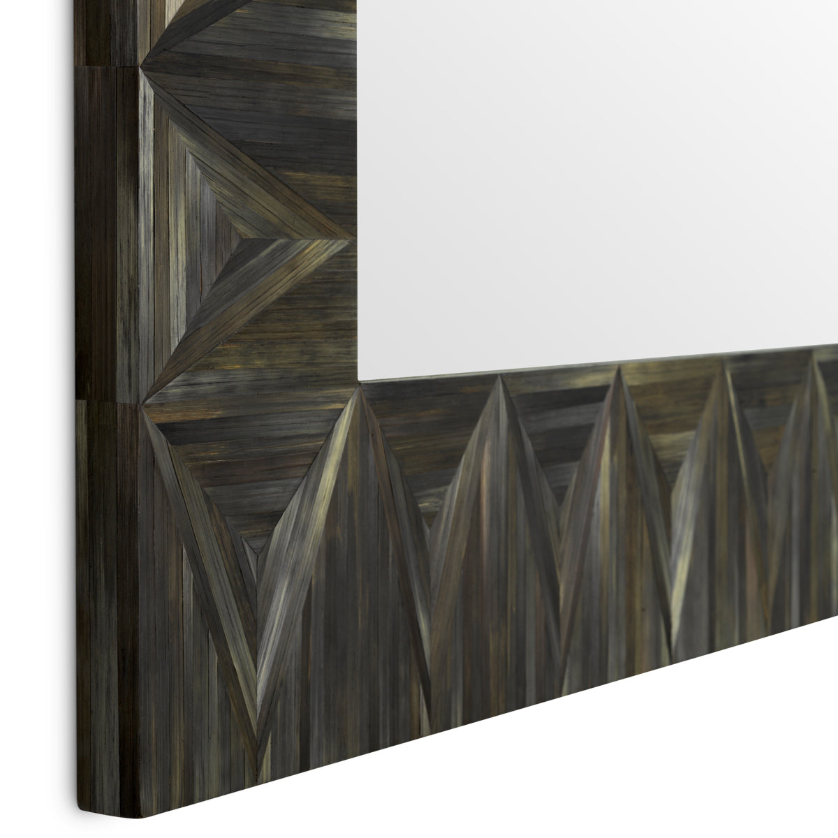 Charcoal Wood Mirror Belmont | Eichholtz Miami