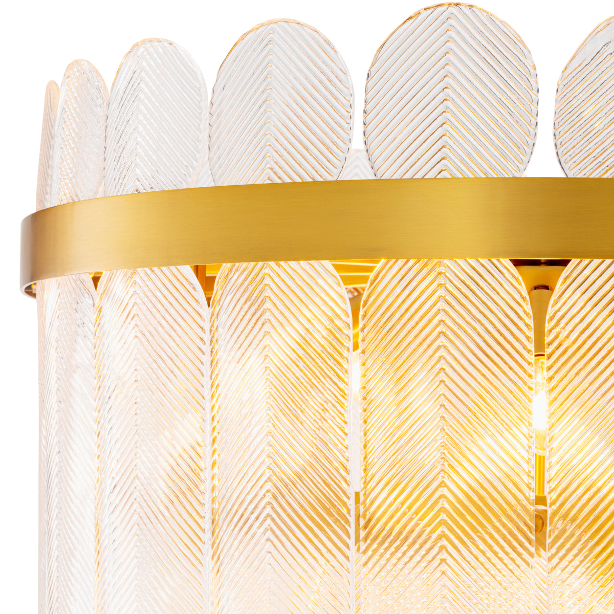 Hand-Cast Glass Chandelier Erika | Eichholtz Miami