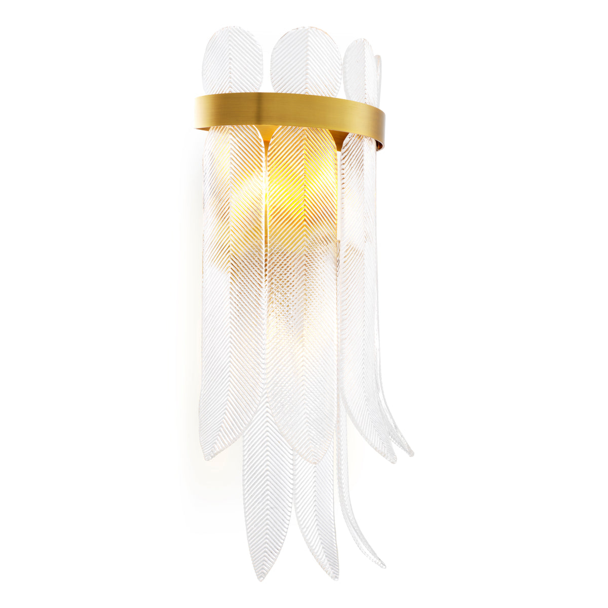 Brass Feather Wall Lamp Erika | Eichholtz Miami
