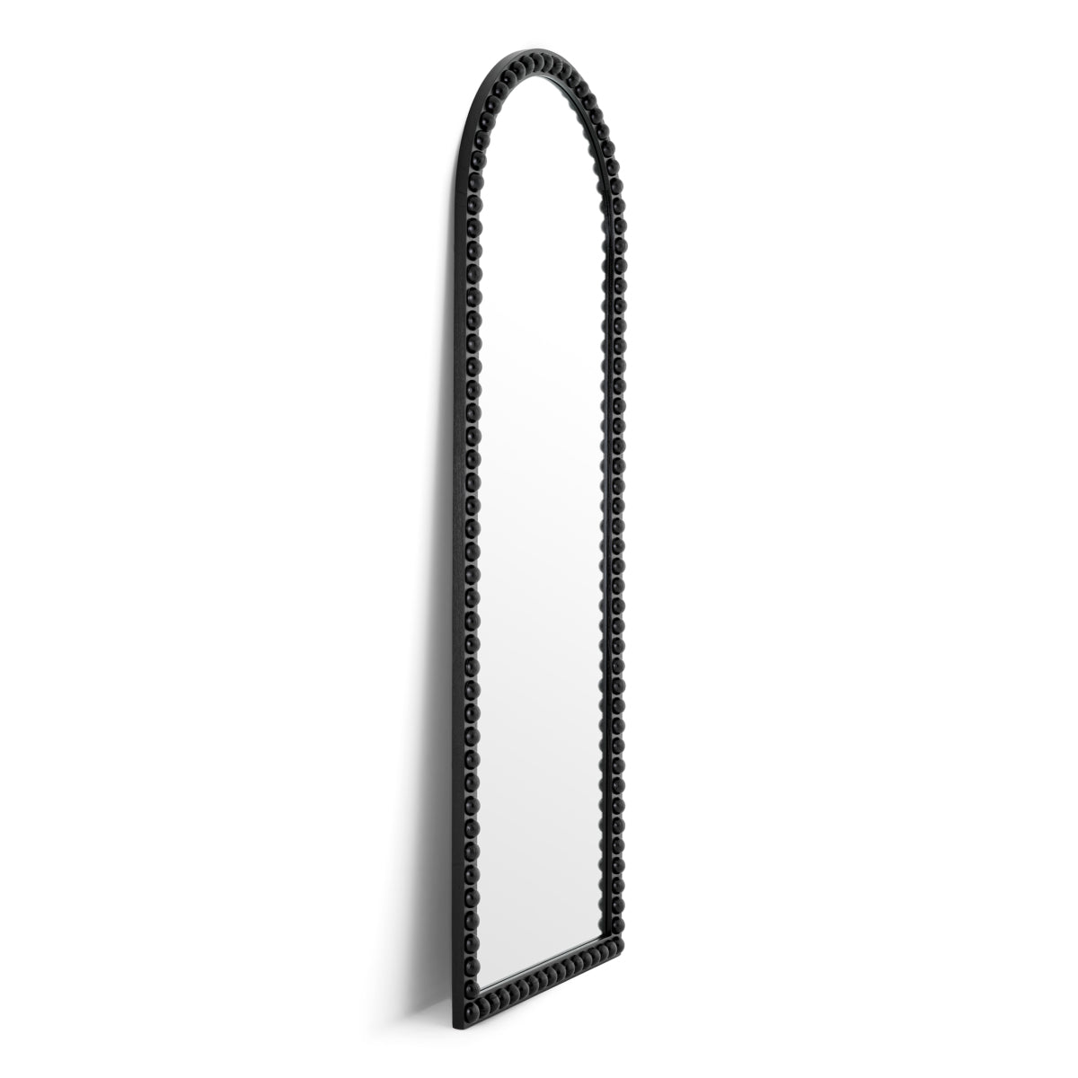 Half-Rounded Black Mirror L Kenton | Eichholtz Miami