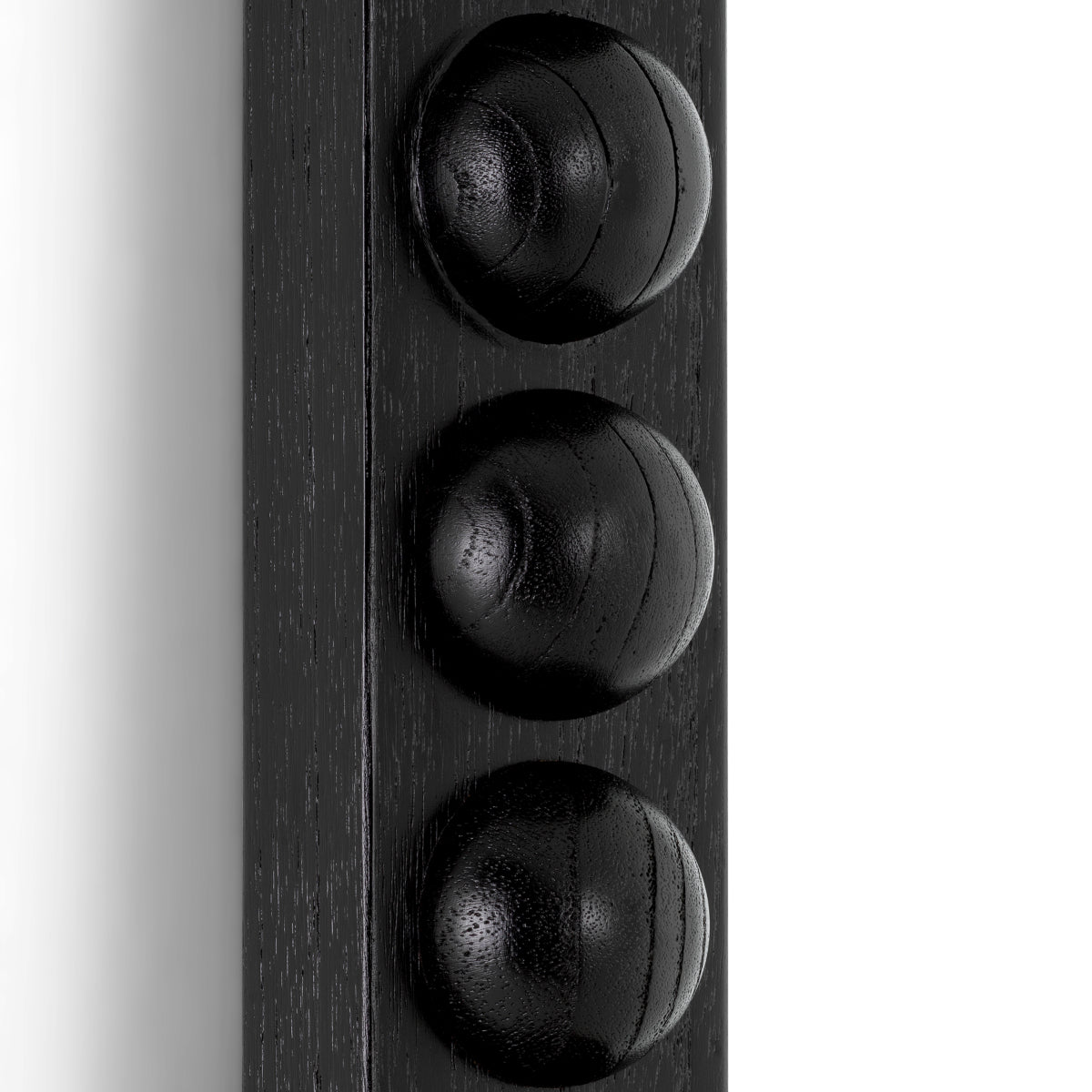 Half-Rounded Black Mirror L Kenton | Eichholtz Miami