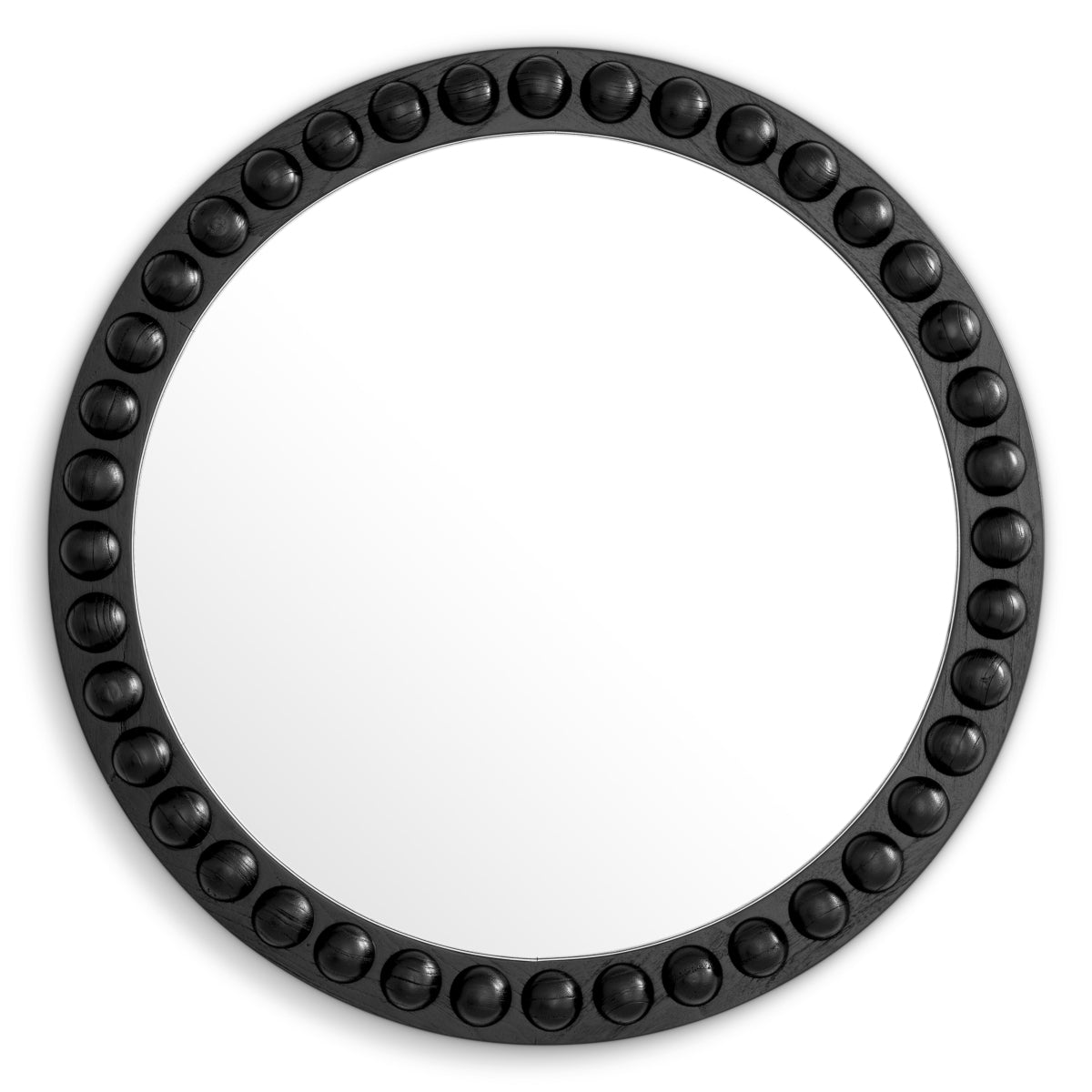 Round Wooden Framed Mirror Kenton | Eichholtz Miami