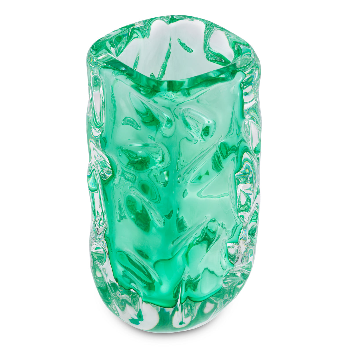 Green Hand-blown Glass Vase Avoir | Eichholtz Miami