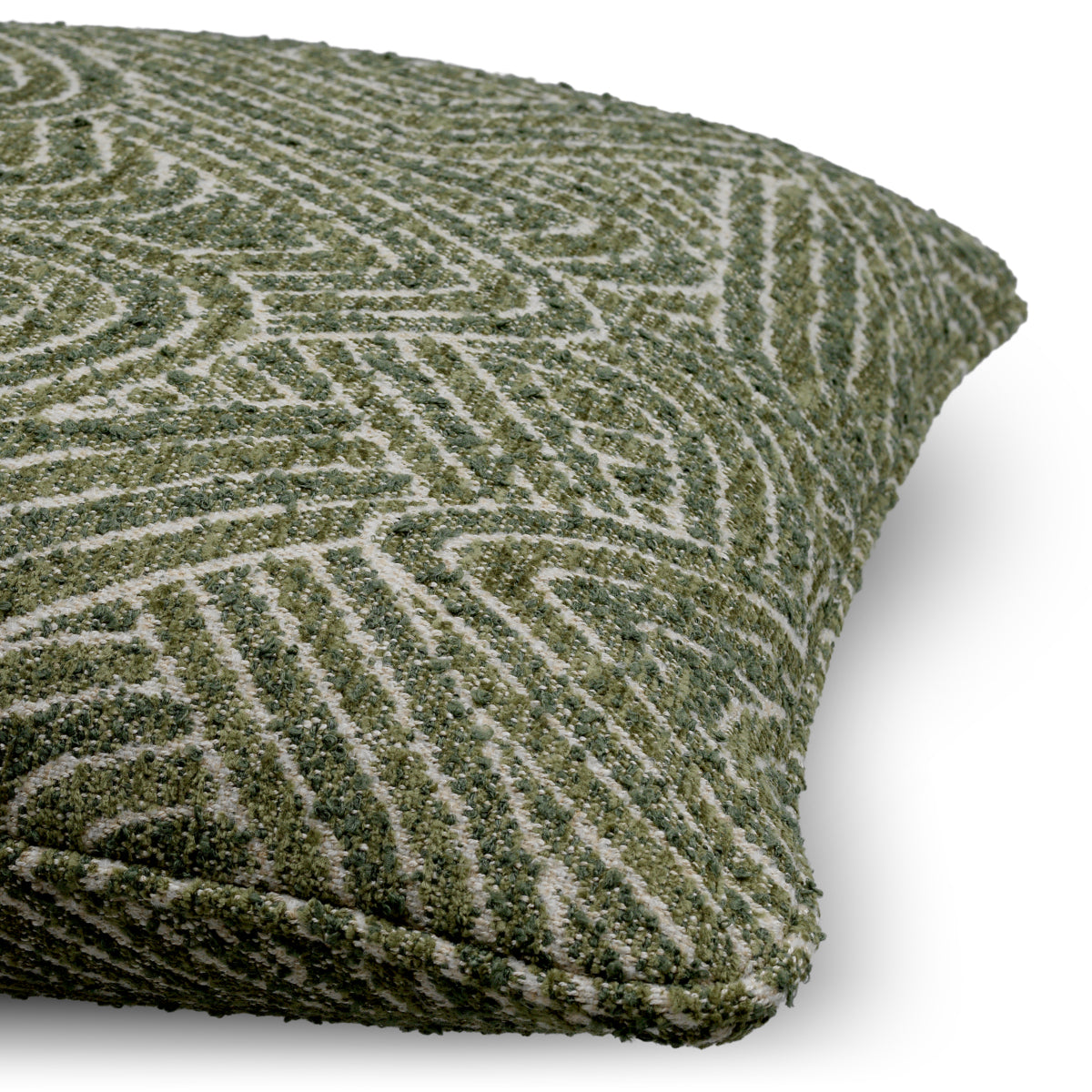 Green Geometric Pattern Cushion Camari | Eichholtz Miami