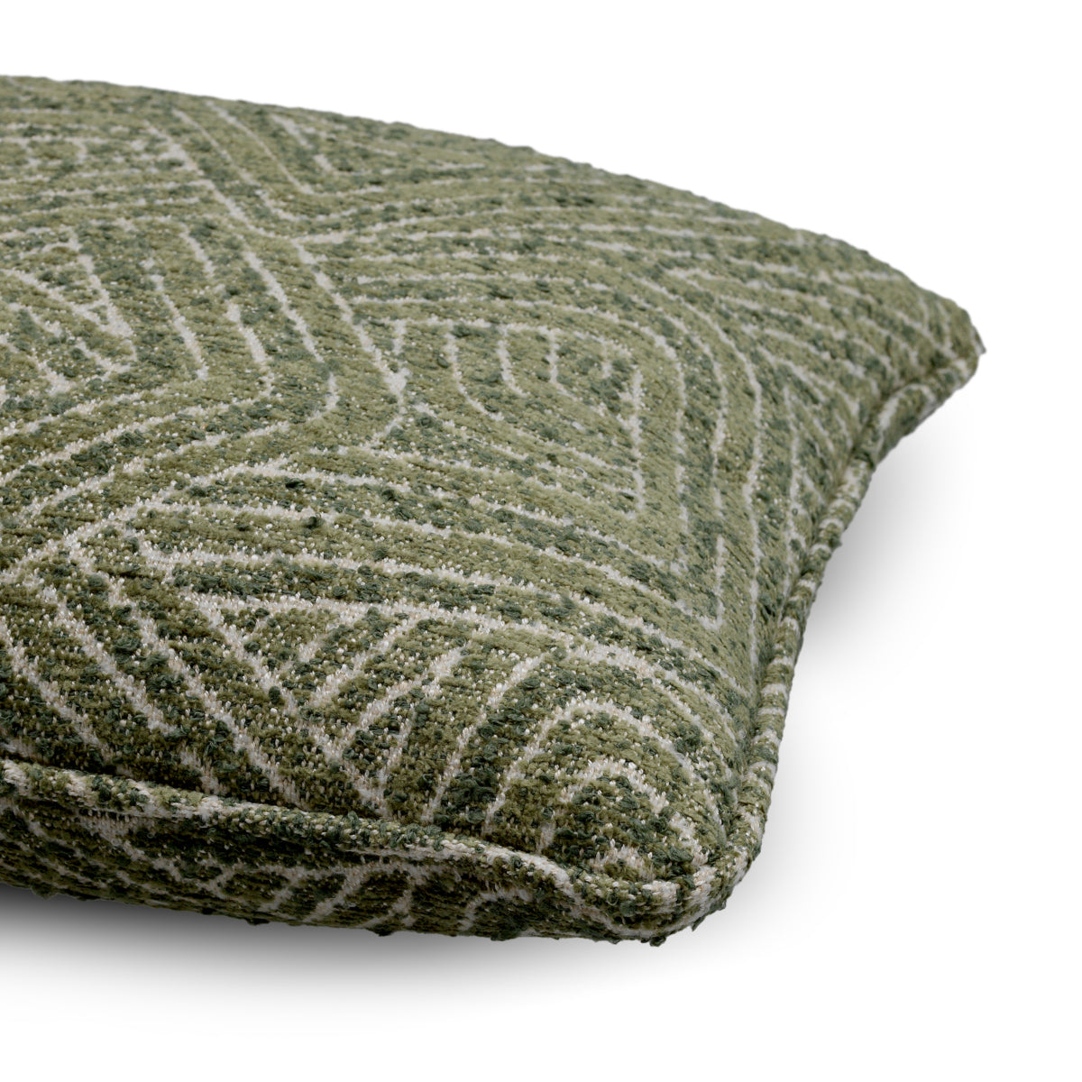 Green Geometric Pattern Cushion Camari | Eichholtz Miami