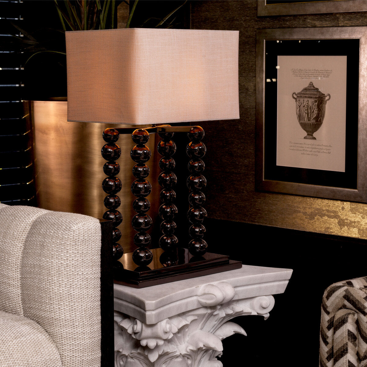 Rectangular White Table Lamp Bentley | Eichholtz Miami