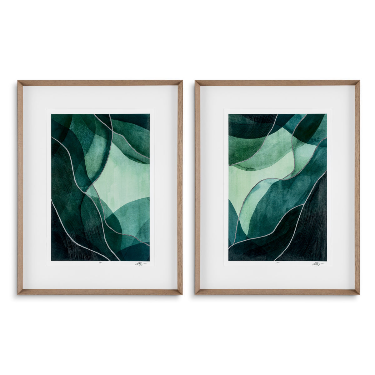 Swirl Patterned Prints (2) Tide Source by Grace Popp | Eichholtz Miami