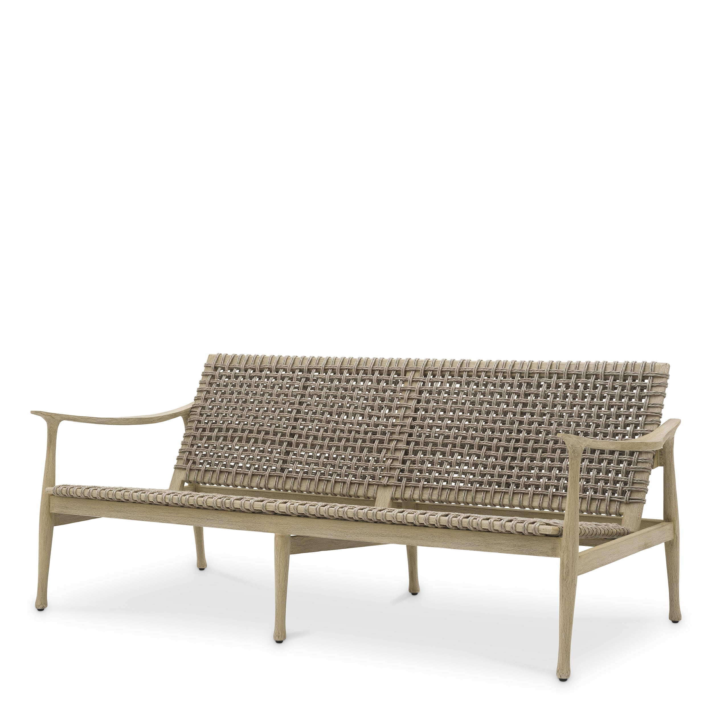 Aged Teak Outdoor Sofa Manzo | Eichholtz Miami