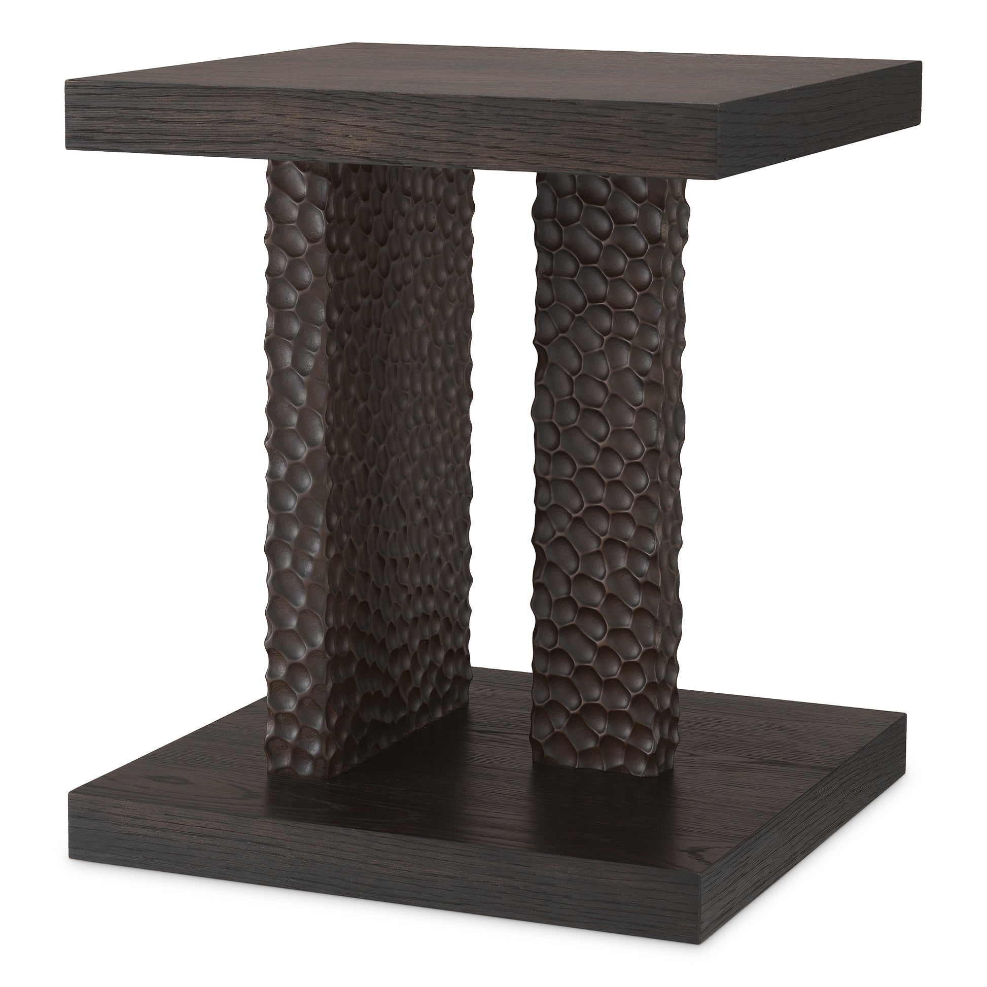 Oak Veneer Side Table Bravon | Eichholtz Miami