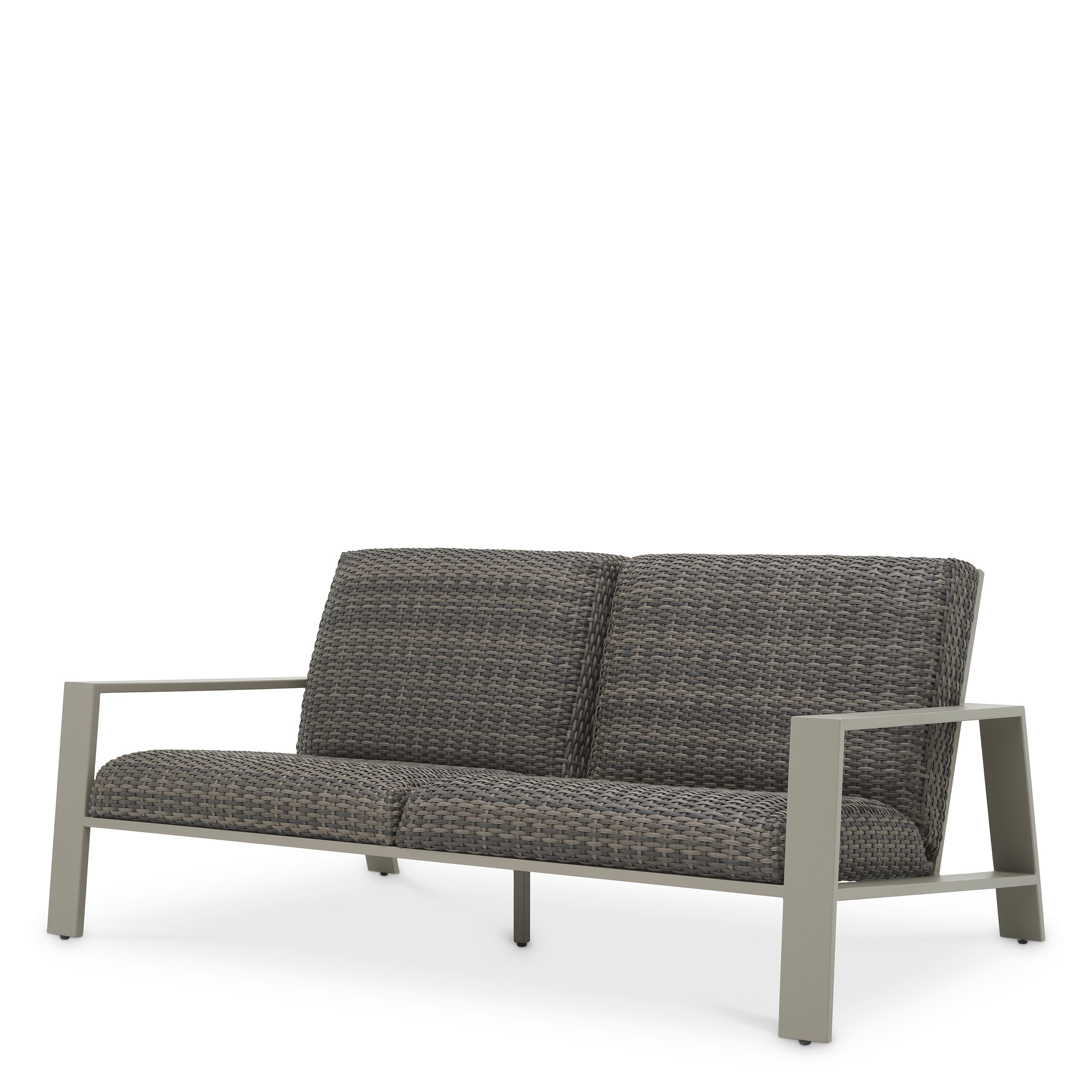 Gray Rattan Outdoor Sofa Belle Vue | Eichholtz Miami