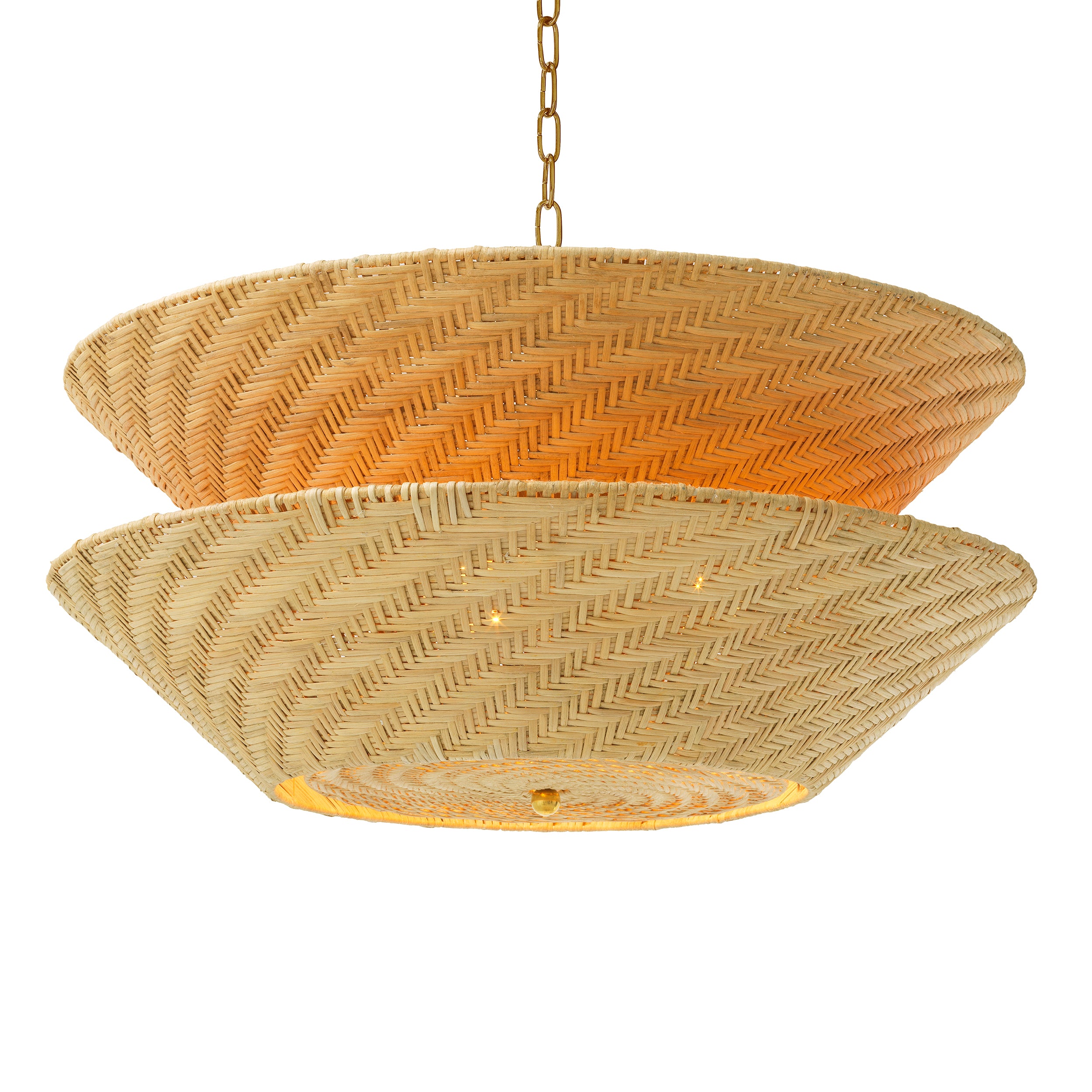 Natural Rattan Chandelier Tavira | Eichholtz Miami