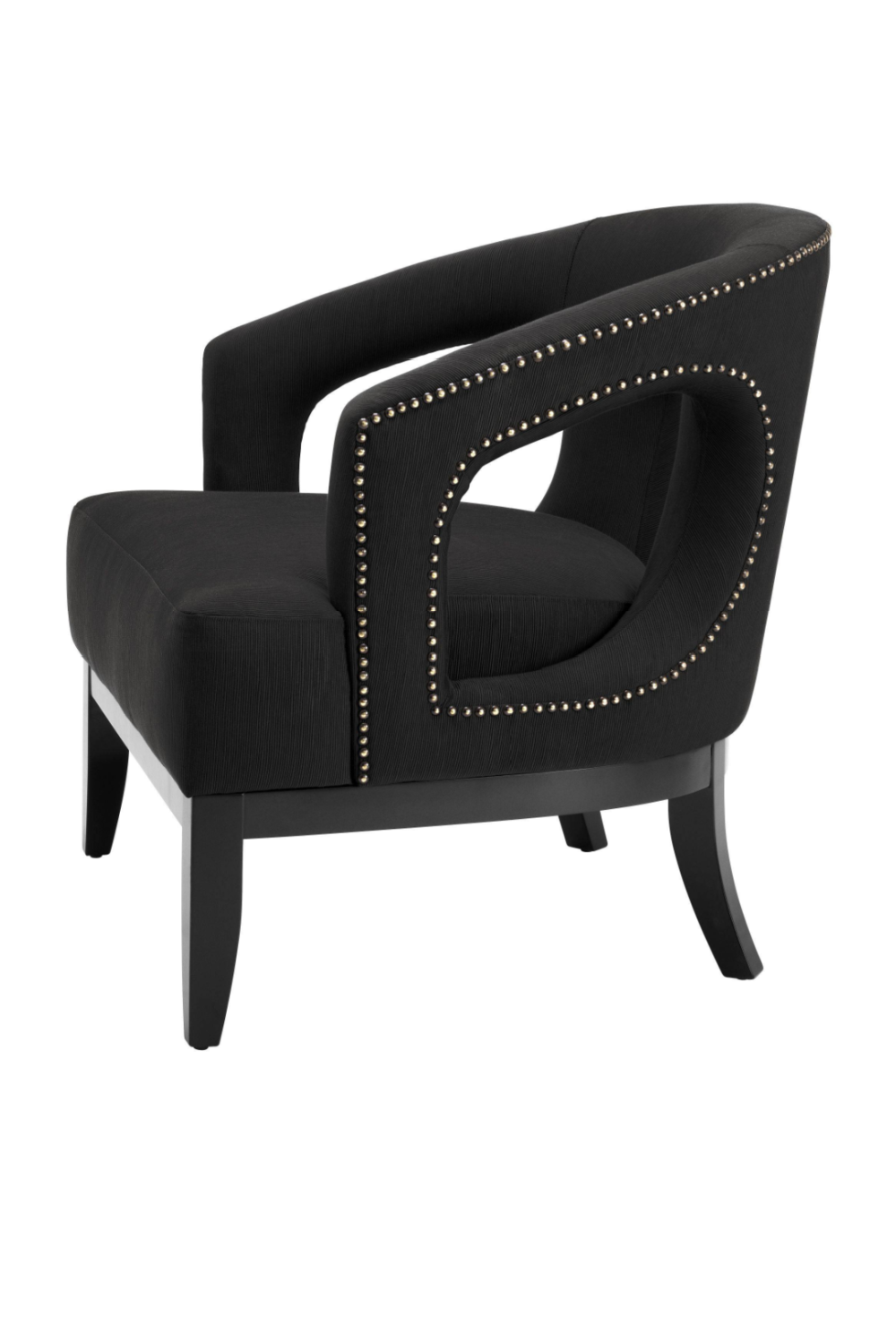 Studded Black Accent Chair | Eichholtz Adam | Eichholtzmiami.com