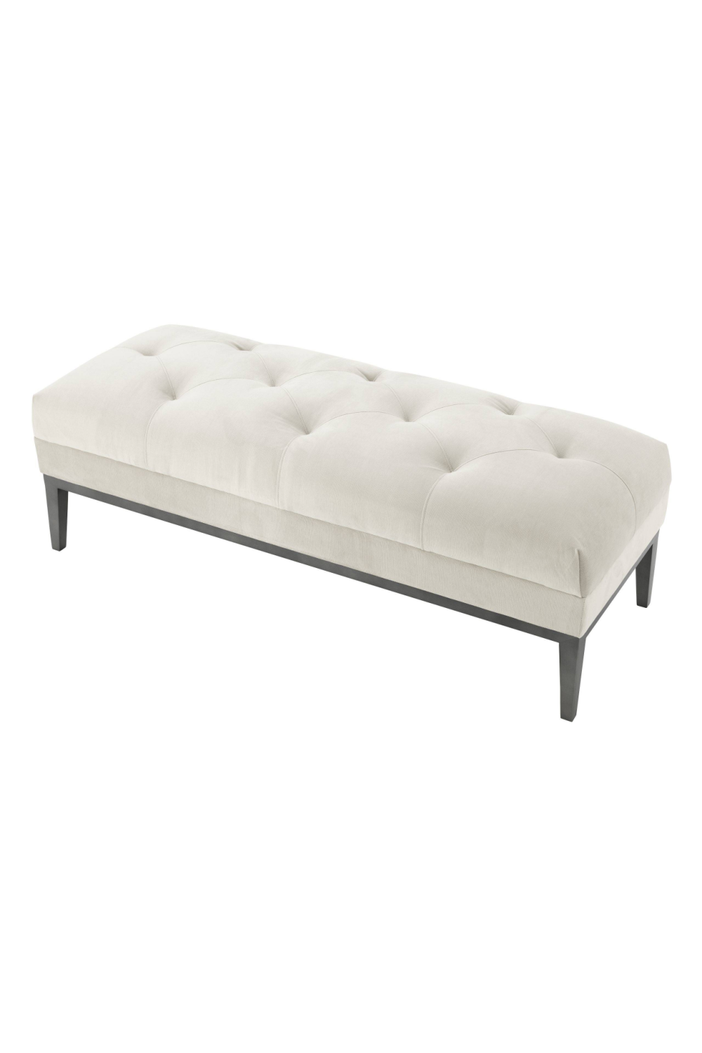 Pebble Gray Tufted Bench | Eichholtz Cesare | #1 Eichholtz Retailer