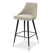 Buttoned Back Bar Stool Cedro | Eichholtz Miami