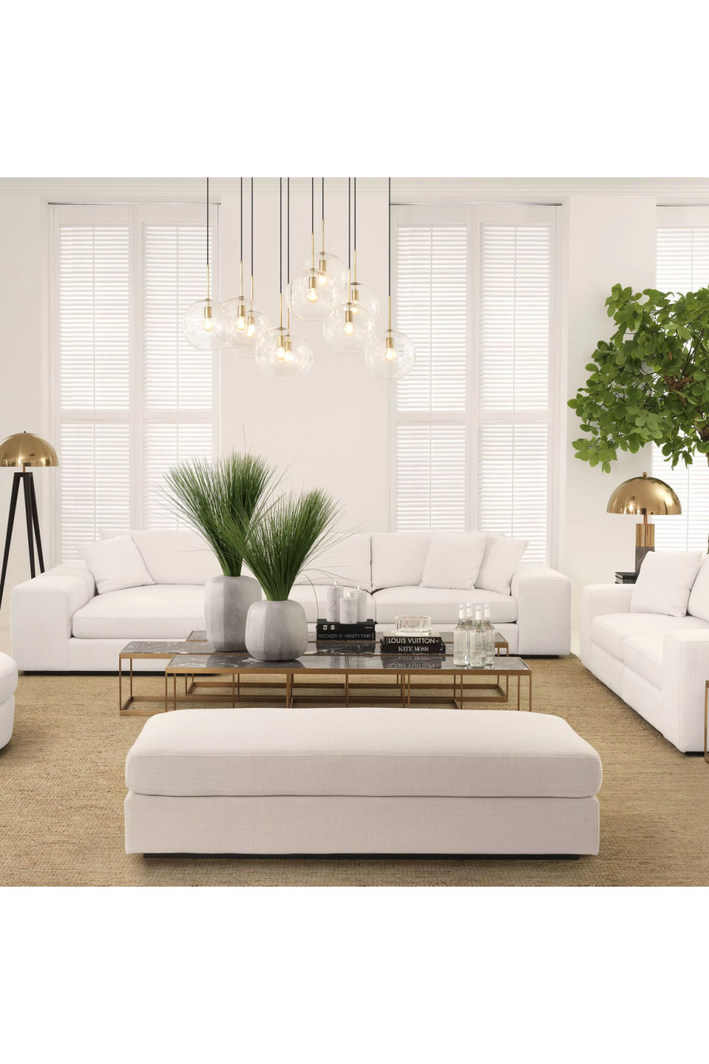 White Ottoman Vista Grande | Eichholtz Miami