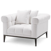 White Tufted Accent Chair Aurelio | Eichholtz Miami