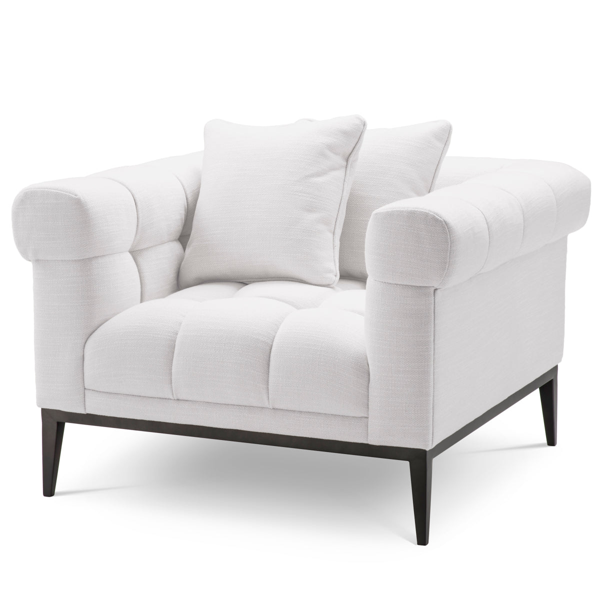 White Tufted Accent Chair Aurelio | Eichholtz Miami