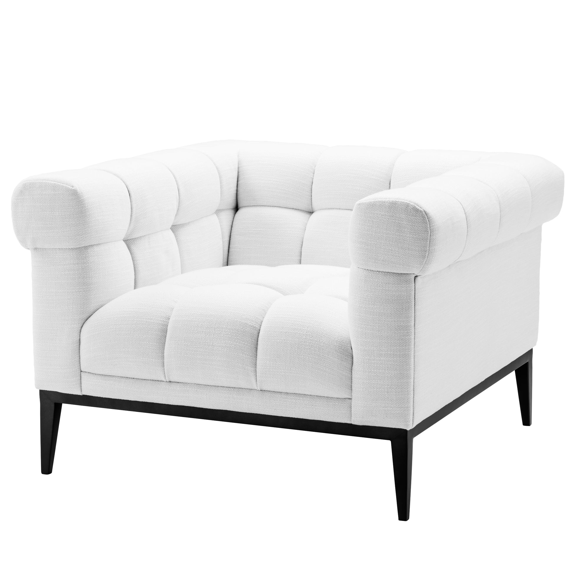 White Tufted Accent Chair Aurelio | Eichholtz Miami