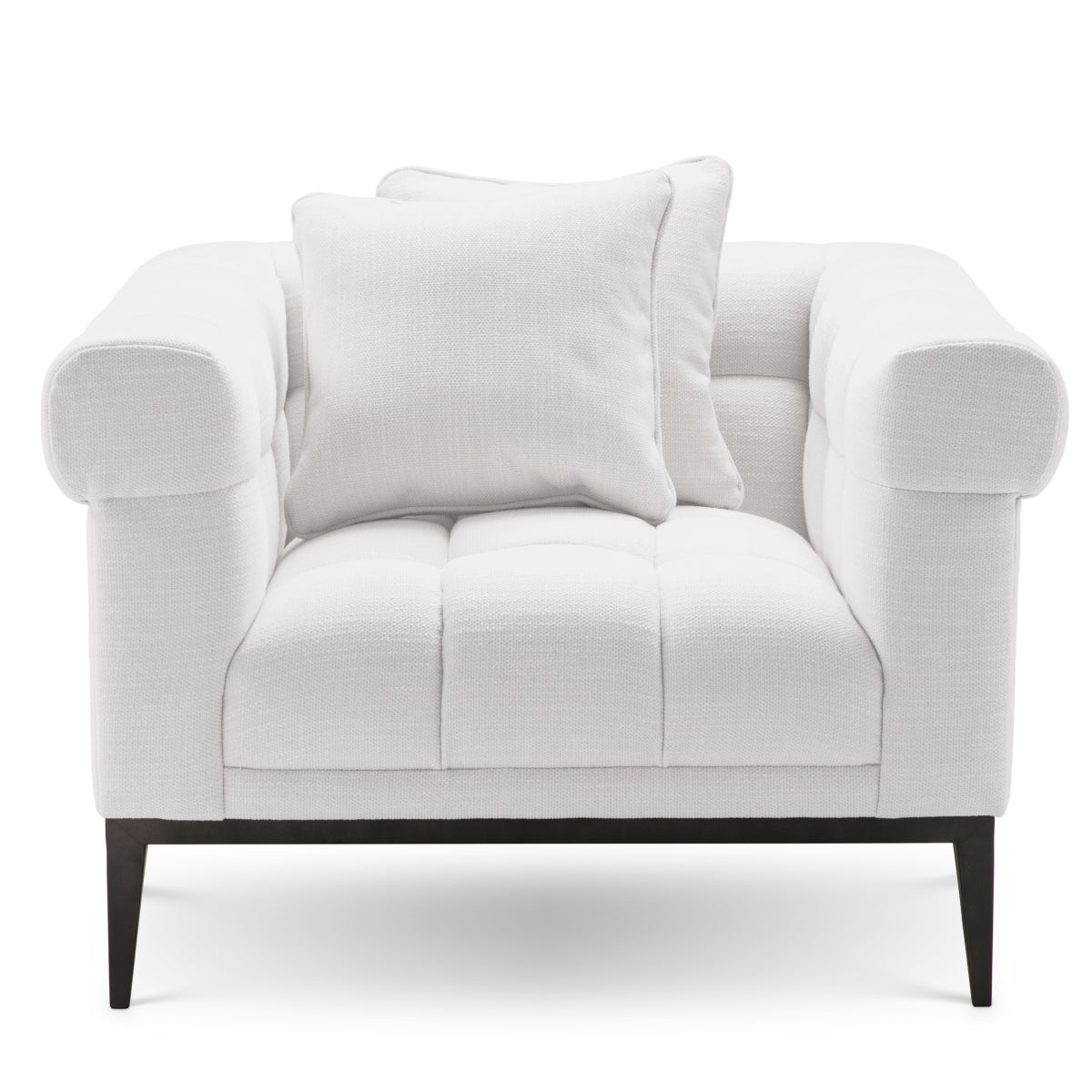 White Tufted Accent Chair Aurelio | Eichholtz Miami