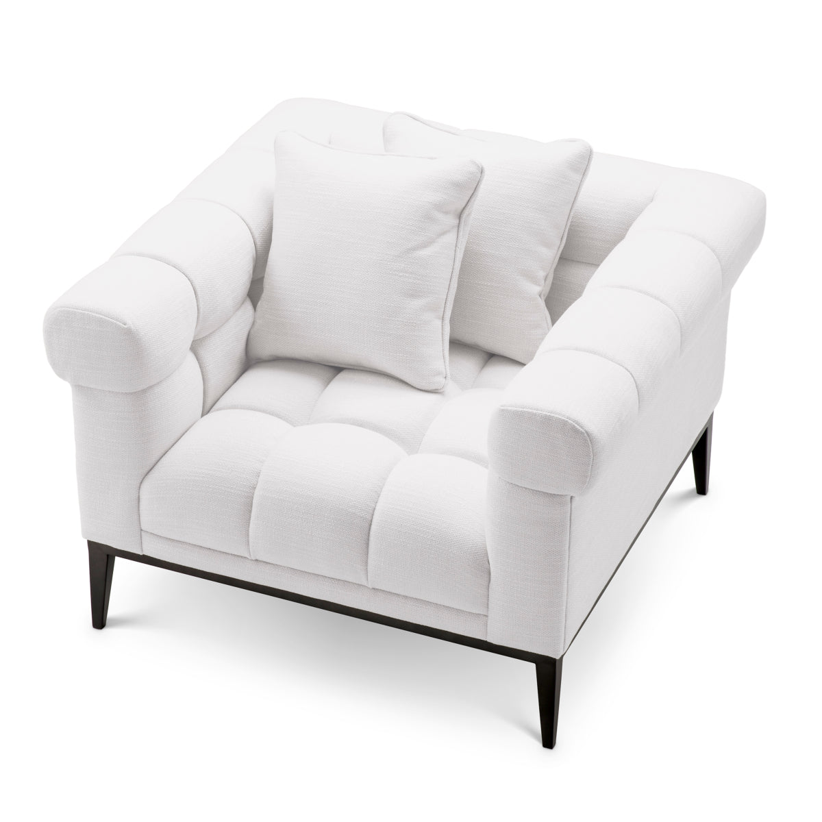 White Tufted Accent Chair Aurelio | Eichholtz Miami