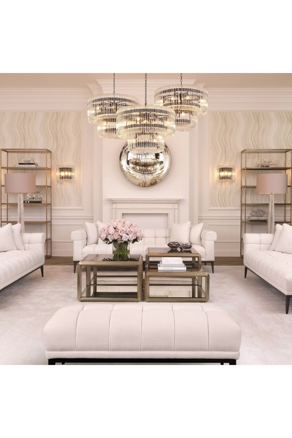 White Tufted Sofa Aurelio | Eichholtz Miami