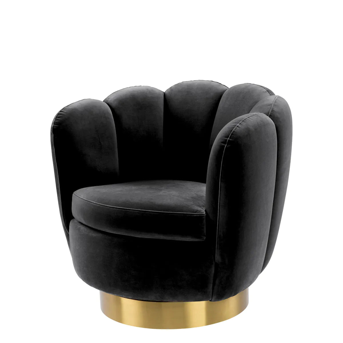 Silla giratoria con forma de concha Mirage