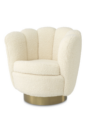 Shell-Shaped Swivel Chair Mirage | Eichholtz Miami