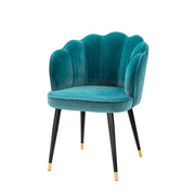 Scalloped Velvet Dining Chair Bristol | Eichholtz Miami