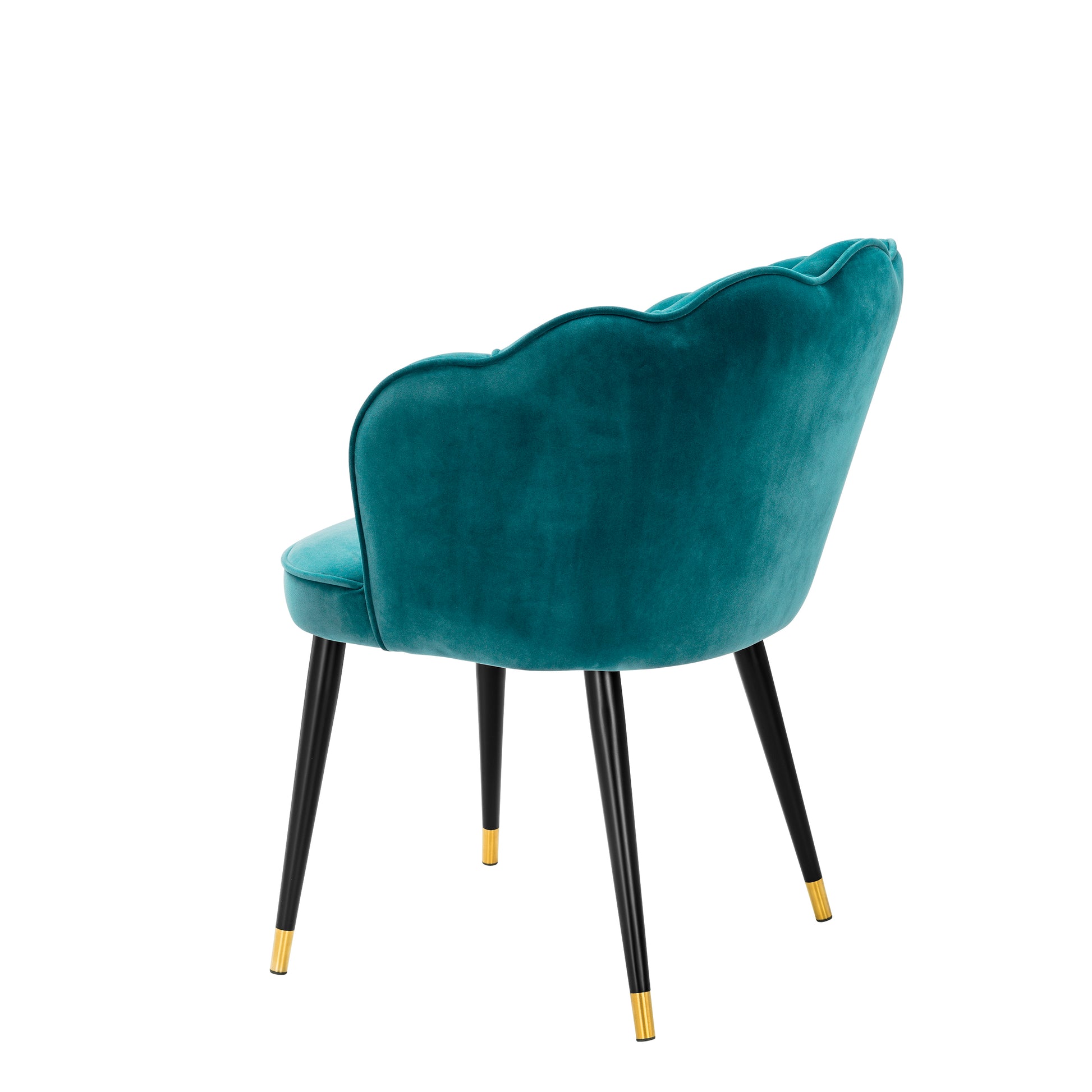 Scalloped Velvet Dining Chair Bristol | Eichholtz Miami