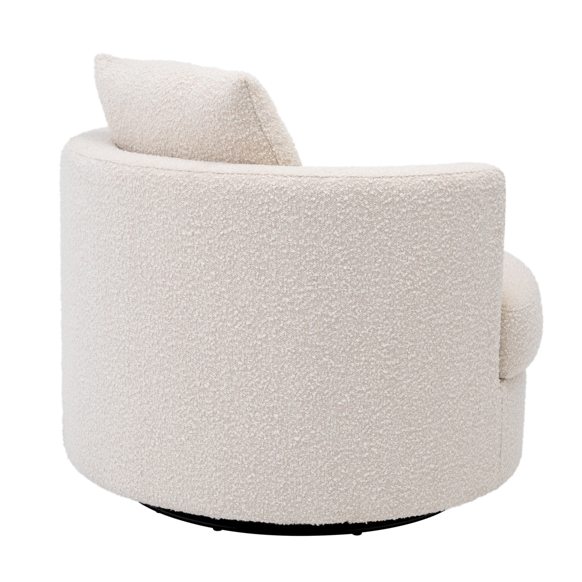 Cream Bouclé Swivel Chair Felix | Eichholtz Miami