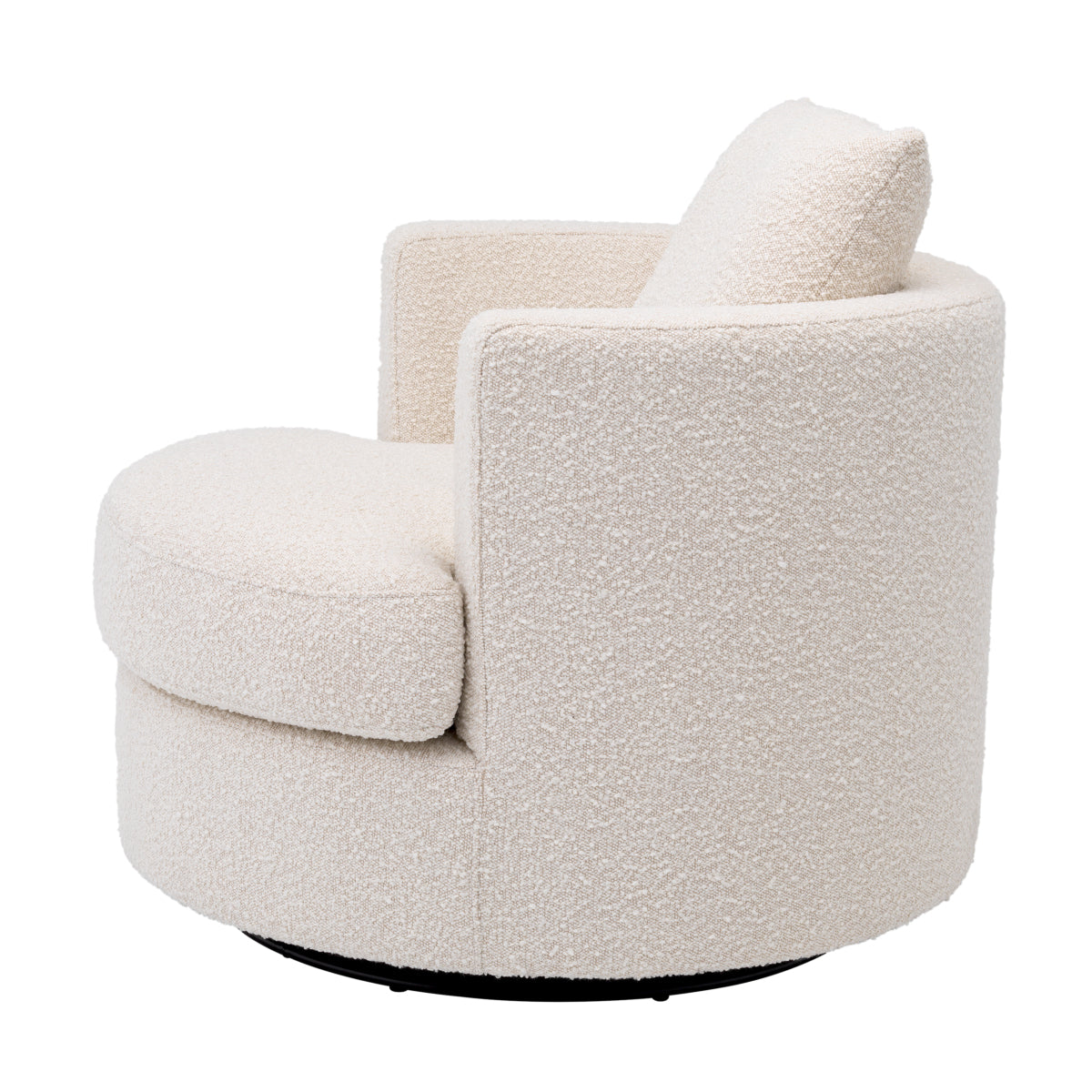 Cream Bouclé Swivel Chair Felix | Eichholtz Miami