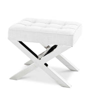 Off White X-Legged Stool Beekman | Eichholtz Miami